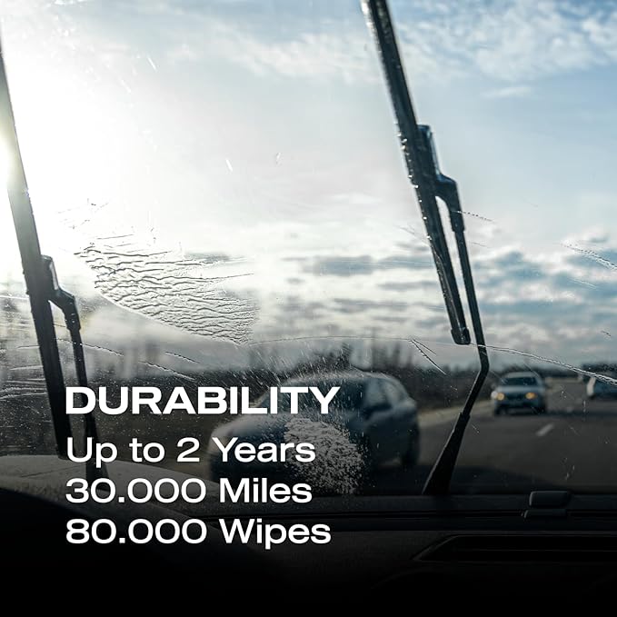 Nasiol GlasShield Nano Rain Repellent for Car Windshield, Glass Ceramic Coating, Super Hydrophobic to 30000 Miles, Super Easy Application Spray&Wipe, Clear Vision for Safe Driving, Easy Ice Removal