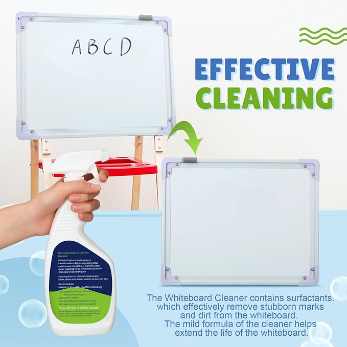 Fuyoooo 4 Pack Whiteboard Cleaner Spray 17 Fl oz Dry Erase Board Cleaning Spray Removes Stubborn Marks from Chalkboard for Classroom Chalkboard Home Office