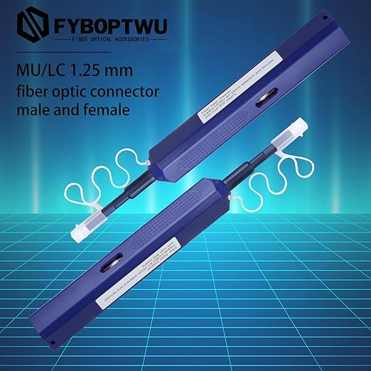 1 pc Fiber Optic Cleaner Fiber Optic Tools Cleaing Pen for LC/MU 1.25mm Connector Over 800 Cleans Fiber End Face Cleans & Optical Connector Cleans