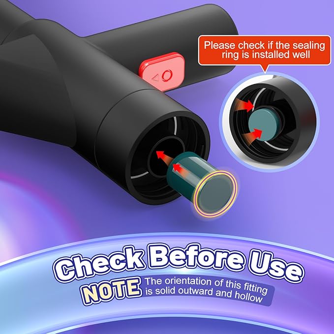 Toilet Plunger, High Pressure Air Drain Blaster, Drain Clog Remover Tool, High Pressure Drain Blaster Gun with Visual Barometer, Powerful Sink Plunger for Bathroom Kitchen Toilet Clogged Pipe