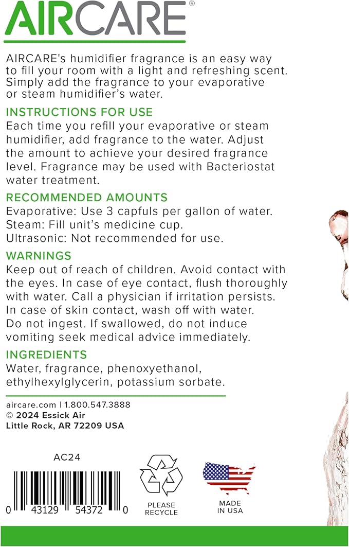 Apple Cinnamon Humidifier Fragrance and Bacteriostat Combo Pack
