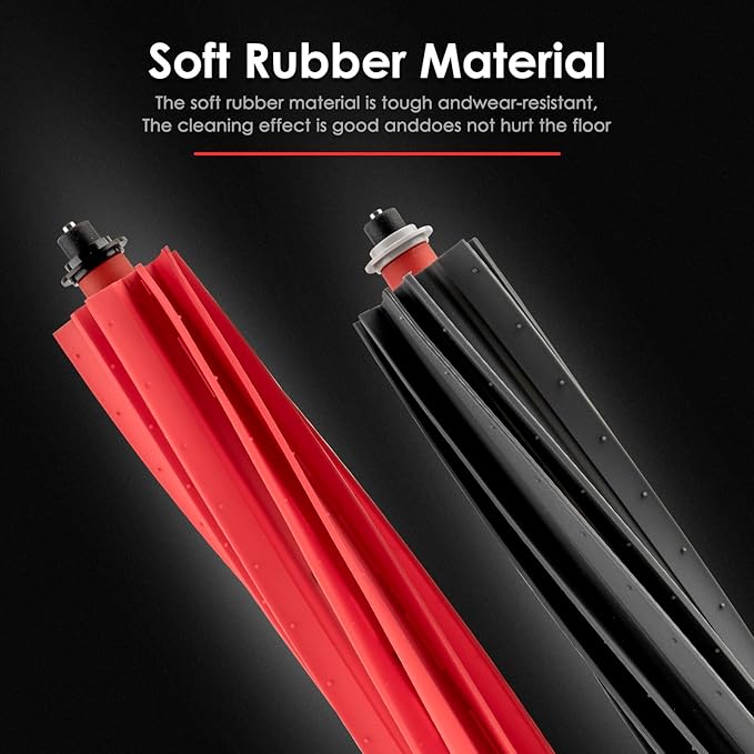 (2 Pack) S8 MaxV Ultra Roller Brushes for Roborock S8 MaxV Ultra, S8 Max Ultra, Qrevo Master, Qrevo Slim Robot Vacuum, Roller Brush Accessories, Dual Rubber Brush Replacement Parts