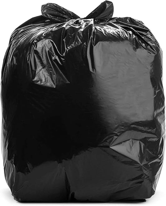 Aluf Plastics T-Tough Roll Pack Low Density Repro Blend Star Seal Coreless Rolls Bag, 33 Gallon Capacity, 39" Length x 33" Width, XXH Strength, Black (Pack of 100)