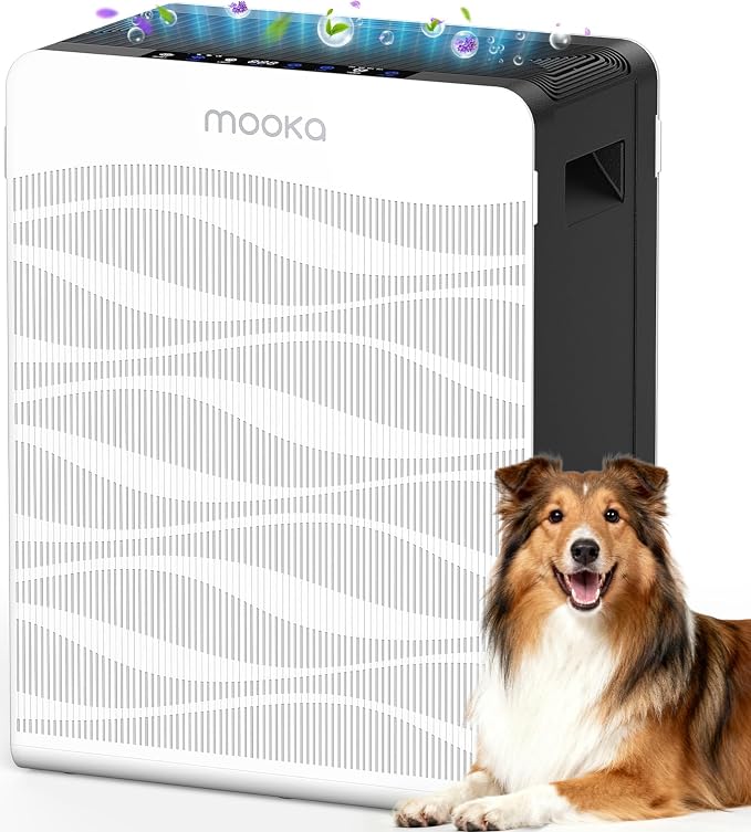 MOOKA Air Purifiers M200L & C300 for Home Large Room up to 2800 Ft²