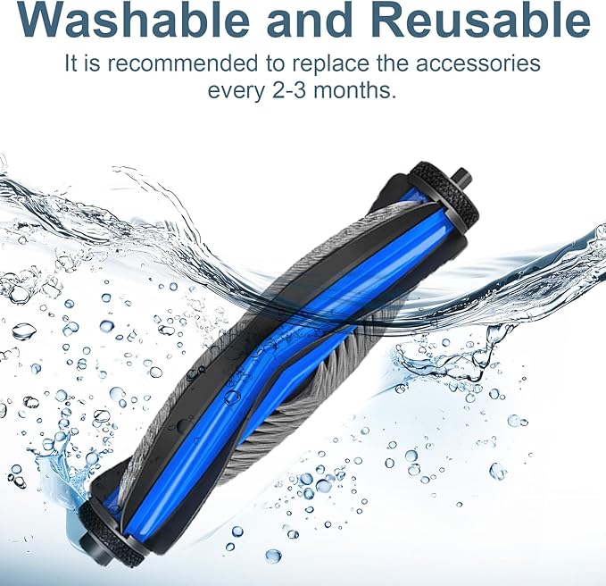 Main Brush Accessories for Ecovacs X11 OmniCyclone and X9 Pro Omni Robot Vacuum Cleaner, X11 OmniCyclone Replacement