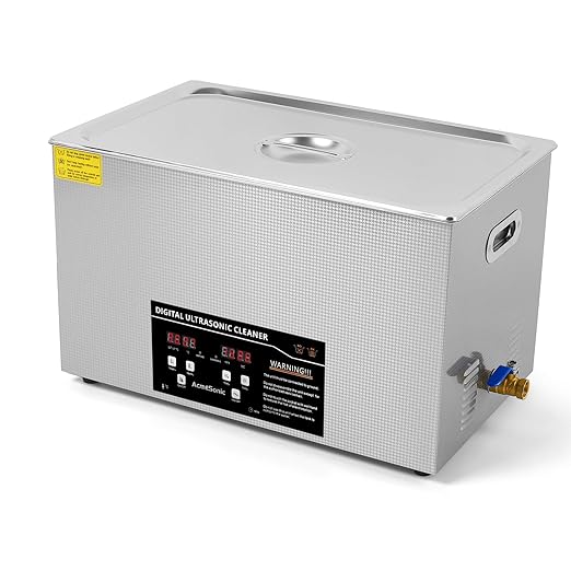 Ultrasonic Cleaning Machine 30L Digital Ultrasonic Parts Cleaner with Timer 42kHz SUS 304 Stainless Steel Lab Sonic Cleaner for Professional Tools,Metal Parts,Jewelry,Eyeglasses