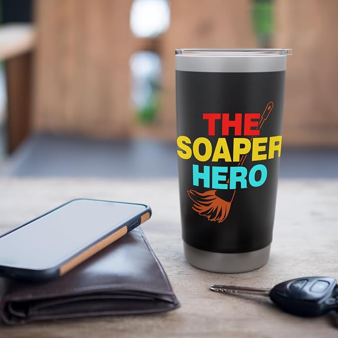 The Soaper Hero Cleaning Stainless Steel Insulated Tumbler