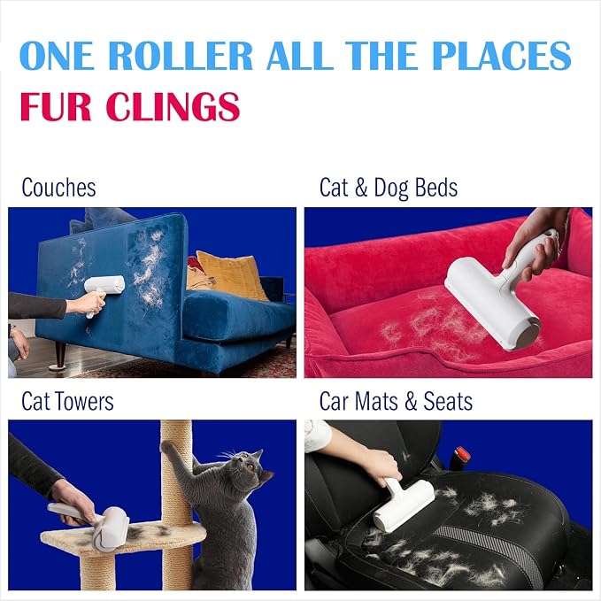FurSwipe® Reusable Pet Hair Remover for Dogs & Cats – Battery-Free Lint Roller for Furniture, Couch, Carpet, Clothing, Car & Bedding – Eco-Friendly, No Sticky Sheets, Easy Fur Removal Tool