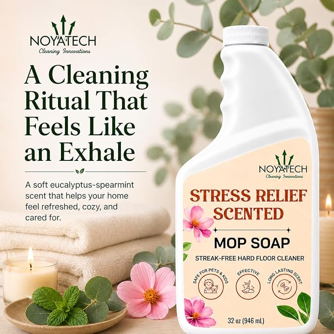 NOYATECH Floor Cleaner Concentrate - Makes 16 Buckets at 2 oz Each - Robot and Spray Mop Compatible Liquid for Hardwood, Tile, Laminate, Vinyl & Stone, 32 oz