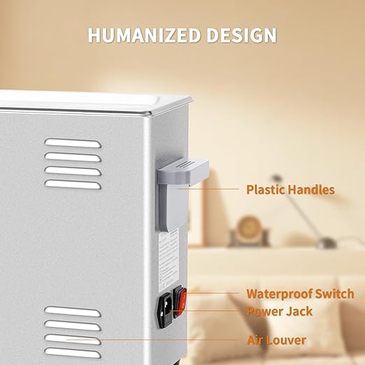 Ultrasonic Cleaner,4L 120W Touch Screen Control Ultrasonic Cleaning Machine with Timer&Heater,Sonic Cleaner for Jewelry,Eyeglasses,Coins,Chains Cleaning (Including Baskets)