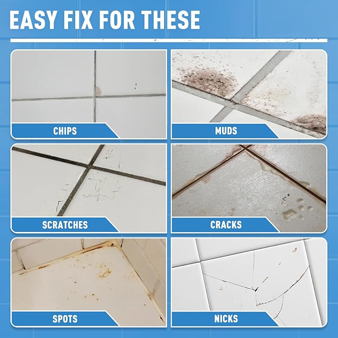 DWIL White Tub and Tile Refinishing Kit 1kg & White Touch Up Paint Combination