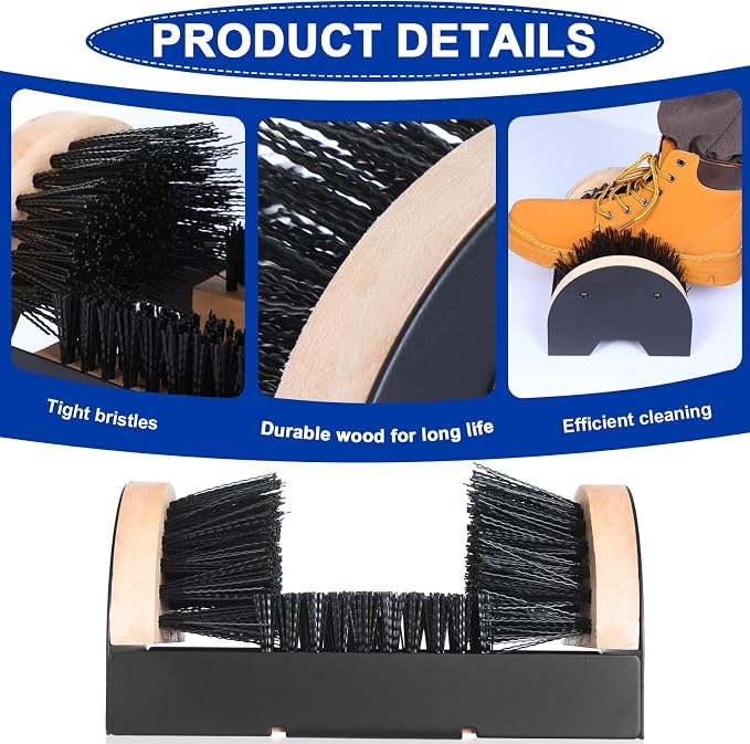 Sliner Boot Brush Scraper Outdoor Heavy Duty Shoe Cleaner Brush Boot Scraper for Sneaker Mud Cleaning Supplies(4 Pieces)