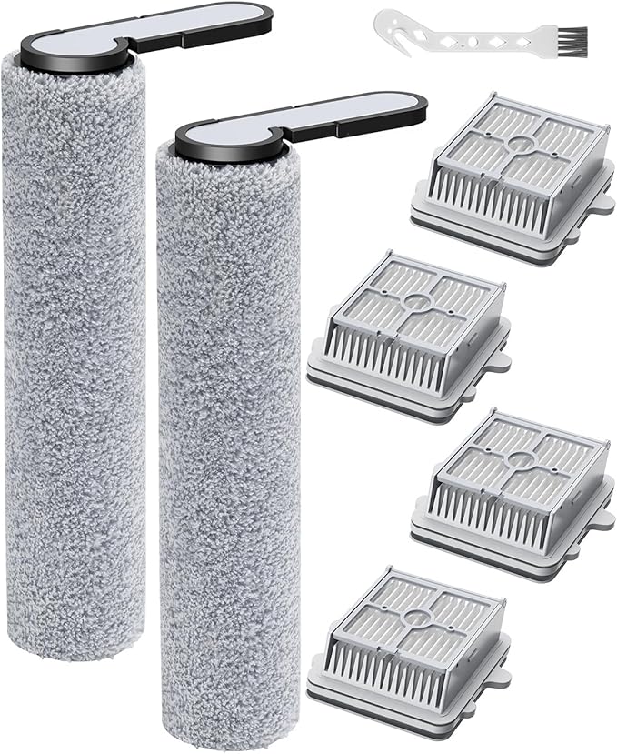 F25 Brush Roll and HEPA Filter Replacement Kit Accessories Compatible with Roborock F25/F25 ACE/F25 ALT/F25 LT/F25 RT/F25 ACE/F25 GT/F25 Ultra Cordless Wet Dry Vacuum Cleaner