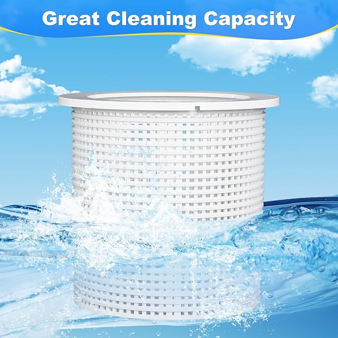 R38013A Pool Skimmer Basket for Inground Pool, Heavy Duty Pool Basket Skimmer Pool Filter Basket Compatible with Pen-Tair for V38-135 V38-135 V38-136