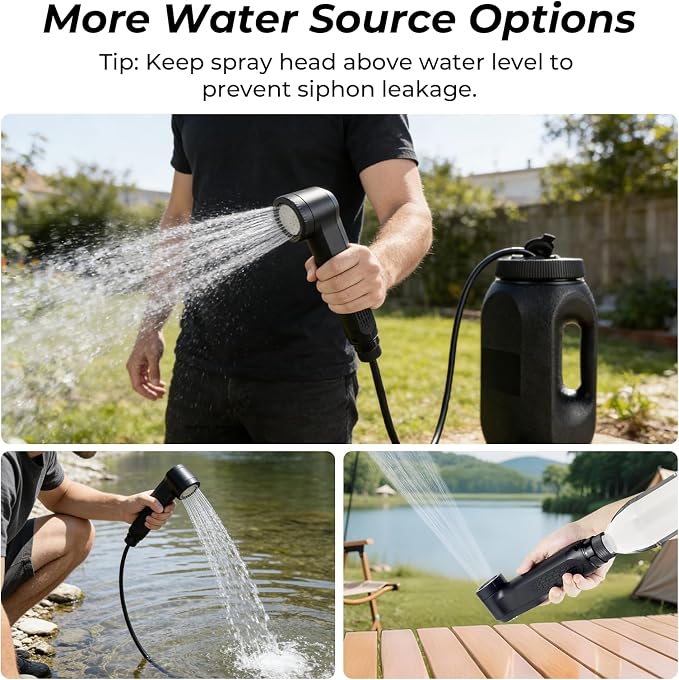 Portable Bidet for Travel, 1600mAh Electric Handheld Bidet with 2.5L Tank