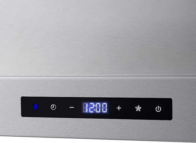 COSMO COS-63175S 30 in. Vista Collection 380 CFM Ducted Wall Mount Range Hood, Touch Controls, LED Lights, Stainless Steel