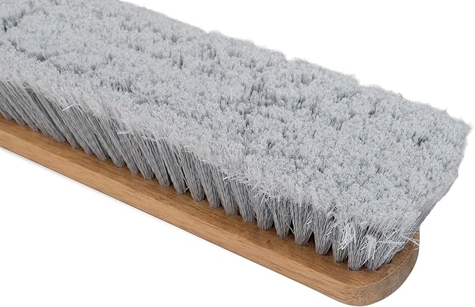 Harper 24 Inch Indoor Smooth-Surface Push Broom with Flagged Bristles for Sand, Saw Dust, Wood Shavings and Pet Hair in Garages, Warehouses, and Workshops