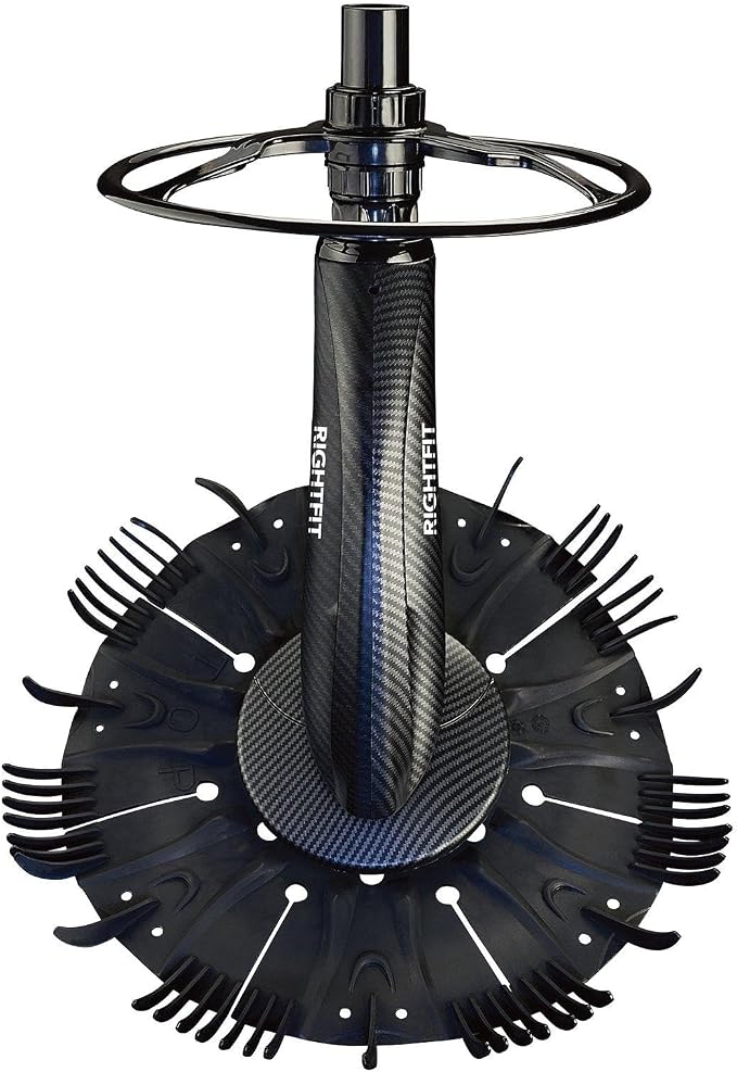 RightFit R‑D300 Suction Side Pool Cleaner – Automatic In-Ground Pool Cleaner with 40 ft Hose, Debris Canister & Replacement Diaphragm – Suction-Powered Vacuum for Deep Cleaning Walls & Floors –