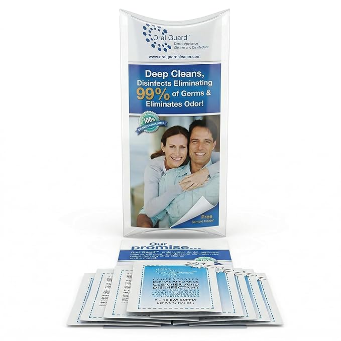 Oral Guard Dental Appliance Cleaner and Disinfectant for All Night Guards, Retainers and Dentures. 3 Month Supply