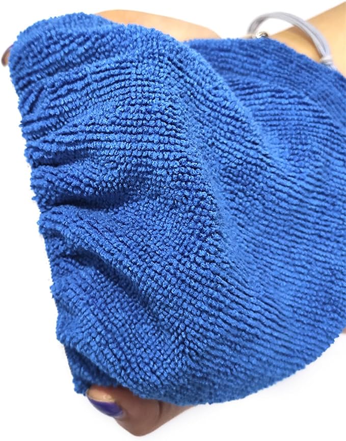 10Pcs Car Polishing Bonnet Buffing Pad Microfiber Woollen Buffing Pad for 9 to 10 inch car Polisher Wax Wash Buffer