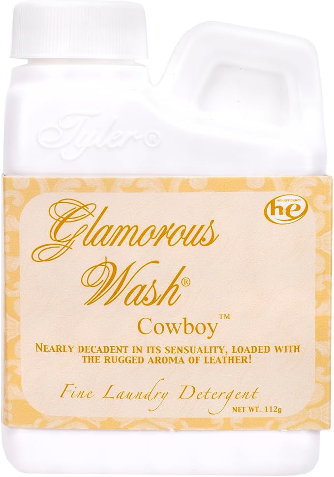 Tyler Candle Company Cowboy - 4 Ounce Laundry Detergent - 8 Ounce Room Spray - 3 Ounce Jar Candle - Autoglam Air Freshener Gift Suite; Set of 4