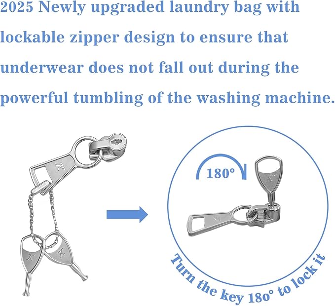 Silicone Bra Washing Bags for Laundry, Lingerie Laundry Mesh Bags, Keep Shape Delicate Wash Bra Bags Prevent Damage, Socks, Underwear, Protective Wash Bags with Lockable Zipper