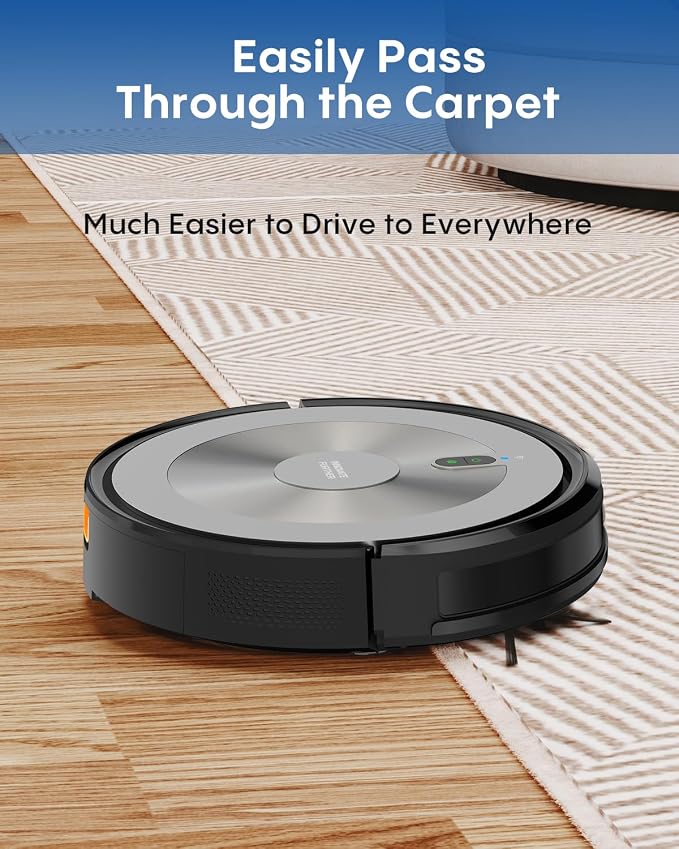 Robot Vacuum and Mop Combo, 3 in 1 Robotic Vacuum Cleaner with 4000Pa Max Suction Brushless Motor, Tangle Free, Auto Charging, Schedule, App/Remote Control, Ideal for Hard Floor, Pet Hair, Carpet