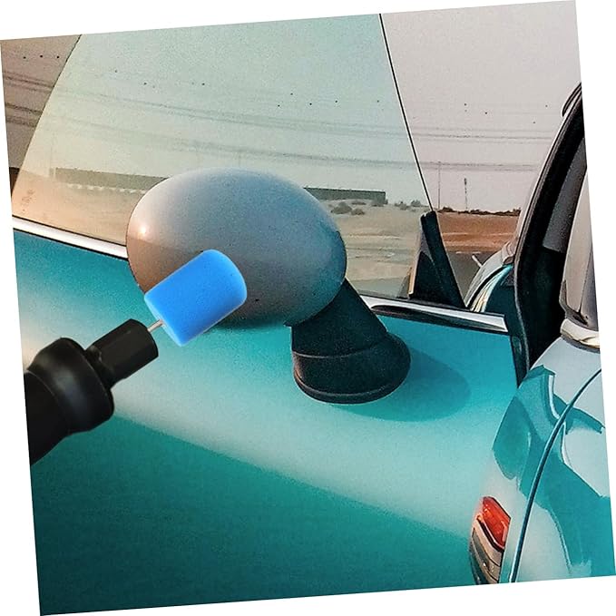 PartyKindom 16pcs Buffing Sponge Pads Kit for Car Detailing Professional Polishing Wheels for Electric and Pneumatic Polishers for Vehicle Surface Restoration