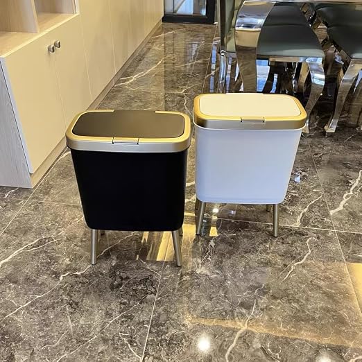 Procade Bathroom Trash Can Automatic Touchless,Motion Sensor Trash Bin,3 Gallon /11 L Smart Office Garbage can with Lid,Small Black Garbage Bin Wastebasket for Bedroom,Toilet, rv, Kitchen,Living Room