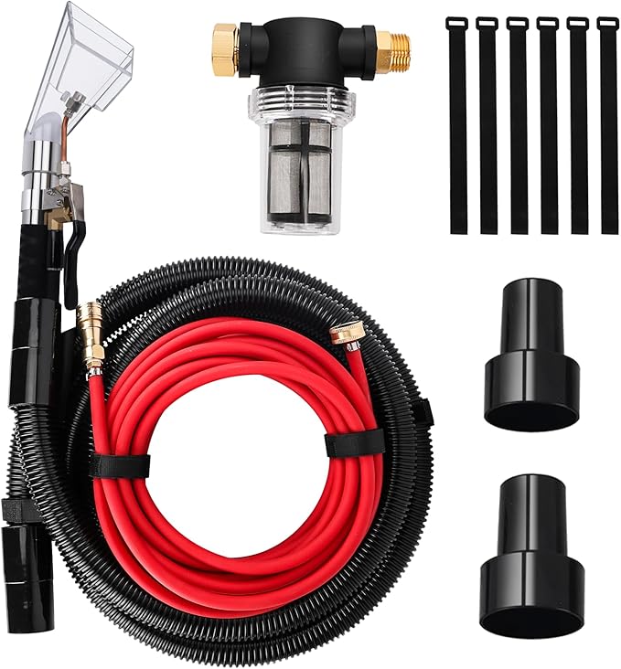 Shop Vac Extractor Kit, Better Extractor Hose Kit for Carpet & Upholstery Cleaning in Home and Auto, with Wand, Hose & Adapter
