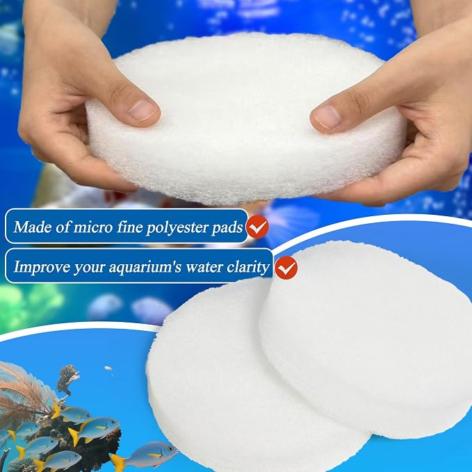 36 PCS Replacement Filter Media Kit for Fluval FX4/FX5/FX6 Aquarium Filters, Including 6 Upgraded 3in1 Carbon Pad, 6 Polishing Pads, 6 Fine Polishing Pads, 6 Bio-Foam Block, 6 Bio-Foam Pads, Media