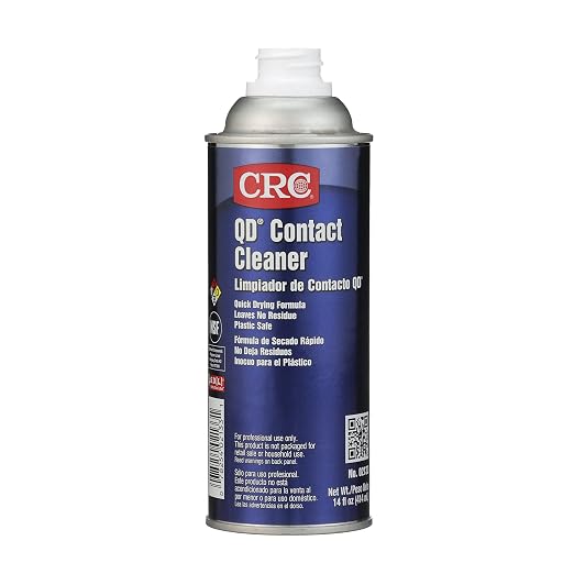 CRC 2133 QD Plastic Safe Liquid Contact Cleaner, 14 fl oz Non-Aerosol Spray Can, Clear