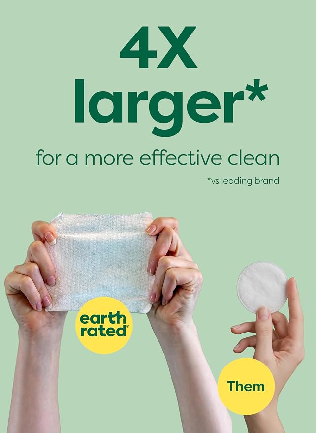 earth rated Vet-Developed Dog Eye Wipes, Hypoallergenic Pet Wipes for Dogs & Cats to Remove Dirt & Discharge, Fragrance Free, 70 Count