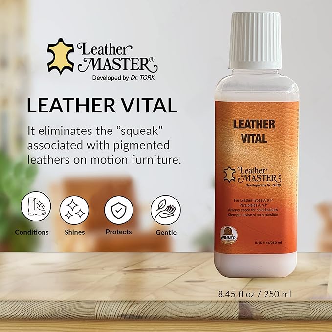 Leather Master Strong Leather Care Bundle - 250 ml Exceptional Leather Care Stain Remover, Protector and Polish Kit. Made to Clean Leather Accessories, Auto Detailing, Furniture, Handbags and Shoes