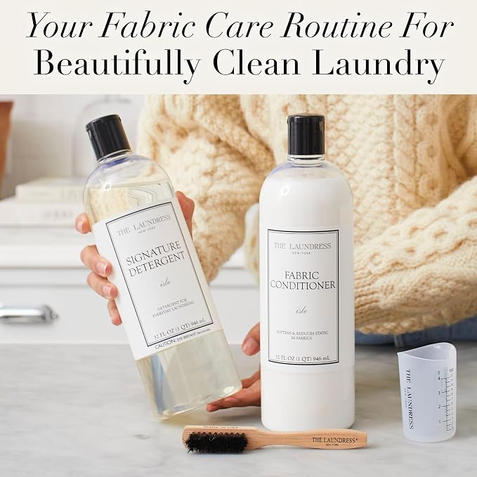 The Laundress Signature Isle Detergent, Coastal Inspired Scent, Concentrated Laundry Detergent Liquid, Tough on Stains, Isle Scent, 32 oz. (Pack of 2)