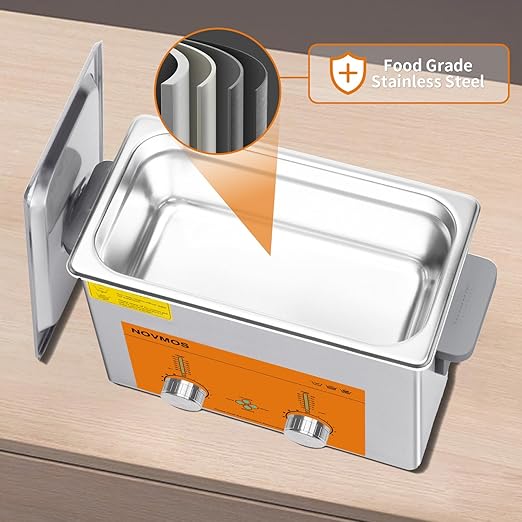 Ultrasonic Cleaner,4L 120W Professional Ultrasonic Eyeglasses Cleaner with Encoded Control for Jewelry,Eyeglasses,Coins,Chains Cleaning (Including Baskets)