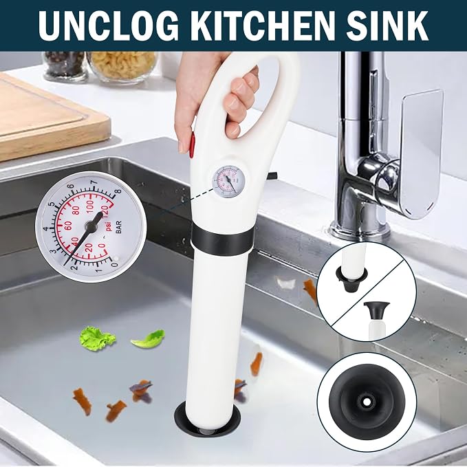 High Pressure Toilet Plunger,Plunge Blaster, Sink Plunger,Toilet unclogger, Plunger for Toilet, Plungers for Bathroom,Toilet Auger,Destupidor De Inodoro,Air Plunger