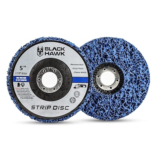BHA Easy Strip Discs Clean and Remove Paint, Rust and Oxidation 5” x 7/8” - 5 Pack