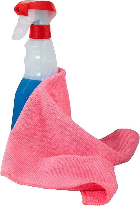 Superio Microfiber Squeegee Mopping Towel Extra Large Miracle Cloth Streak Free Floor Cloth 20x30 House, Kitchen, Bathroom, Car Multi Colored, (12"x12" + 20"x30")