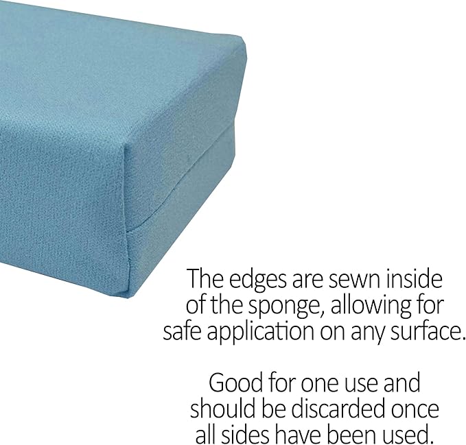 Detailer's Preference Suede Scratch-Free & Streak-Free Microfiber Coating Applicators, Less Absorbent to Save Wax & Coatings with Hidden Stitching & Ergonomic Design, 5”x3”x1.5”, Blue, 10-Pack