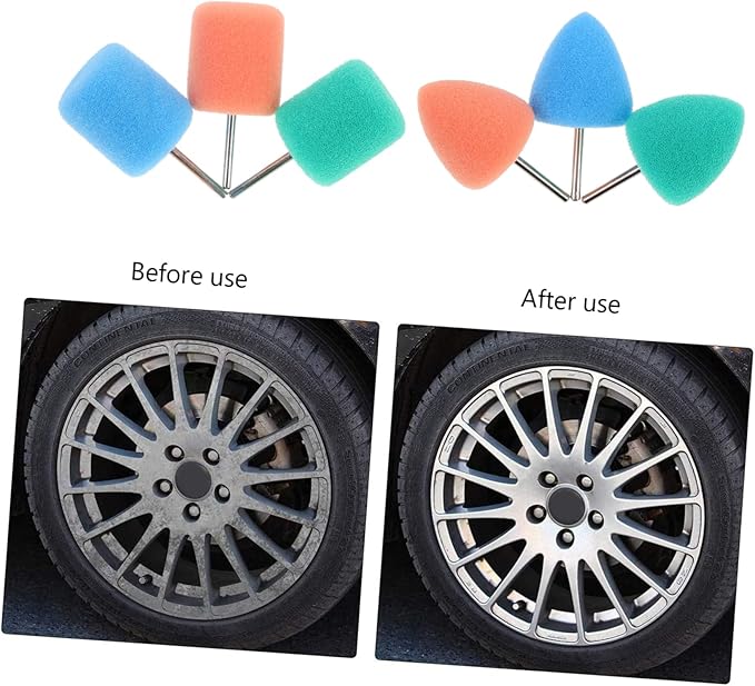 MAGICLULU 64pcs Polishing Pads for Car Detailing Soft Buffing Sponge Wheels for Waxing and Polishing for All Paint Types and Scratch Removal