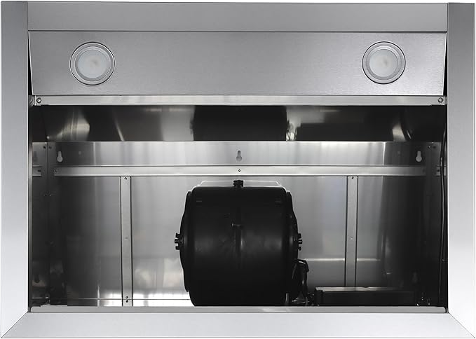 COSMO UMC30 30 in. Haven Collection 380 CFM Ducted Under Cabinet Range Hood, LED Lights, Touch Controls, Stainless Steel