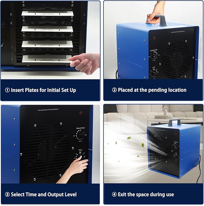 0zone Generator, 7000 Sq/Ft 0zone Machine Ionizer for Industrial, Commercial, Home, Car, Basement