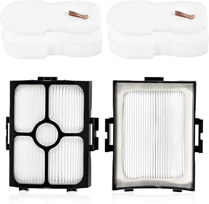 HZ4002 Replacement Parts Accessories Kit Compatible with Shark HZ4000 HZ4002 Corded Stick Vacuum Cleaner, 1 Roller Brush, 2 HEPA Filters, 4 Foam & Felt Filters, 1 Cleaning Brush