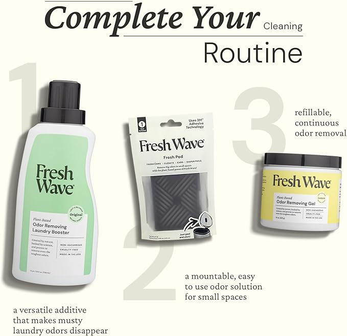 Fresh Wave Odor Removing Laundry Booster Bundle: (3) 24 fl. oz. Laundry Booster