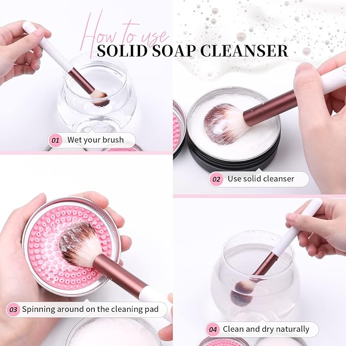 DUcare Makeup Brushes +Makeup Brush Cleaner