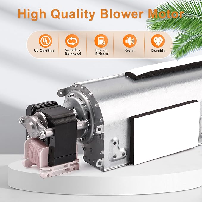 BKT BK Blower Fan Kit for Desa Tech, FMI, Vanguard, Vexar & Astria Fireplaces, GA3650 GA3700 GA3750 GA3650T GA3700T GA3750A Fireplace Blower Kit for Comfort Flame & Comfort Glow Fireplaces