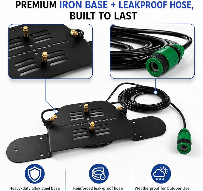 Water Spray Assist Base for JobSite Outdoor Shoe Scraper | Heavy Duty Shoe Scraper Cleaner Brush Accessory, Deep Cleans Mud & Dirt, Ideal for Garden,Farm & Home Use(Brush Not Included)
