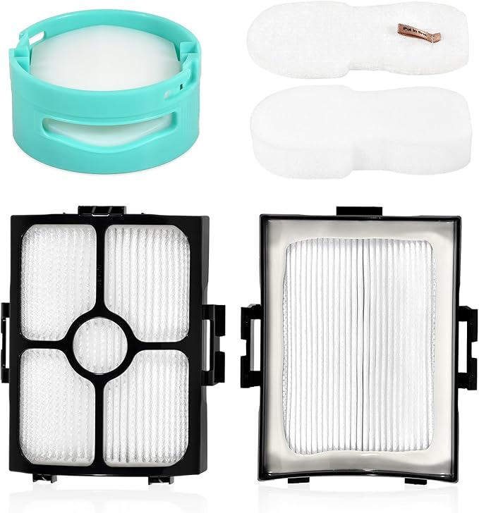 Replacement Parts Accessories Kit Compatible with Shark HZ4000 HZ4002 Corded Stick Vacuum Cleaner, 1 Roller Brush, 2 HEPA Filters, 4 Foam & Felt Filters, 4 Odor-Neutralizer Cartridge