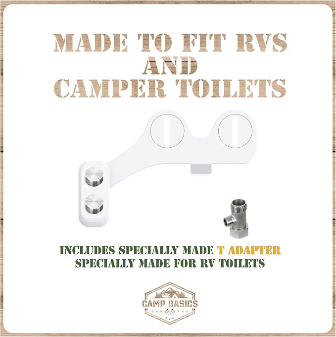 RV Bidet Made to Fit Your RV and Camper Trailer | Easy to Install and Self Cleaning | Non Electric | Upgrade Your RV
